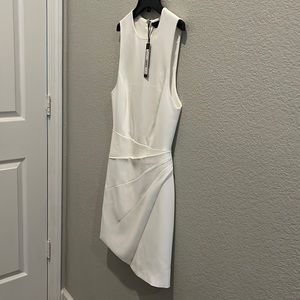 Alice + Olivia white mini dress, NWT, size 8.